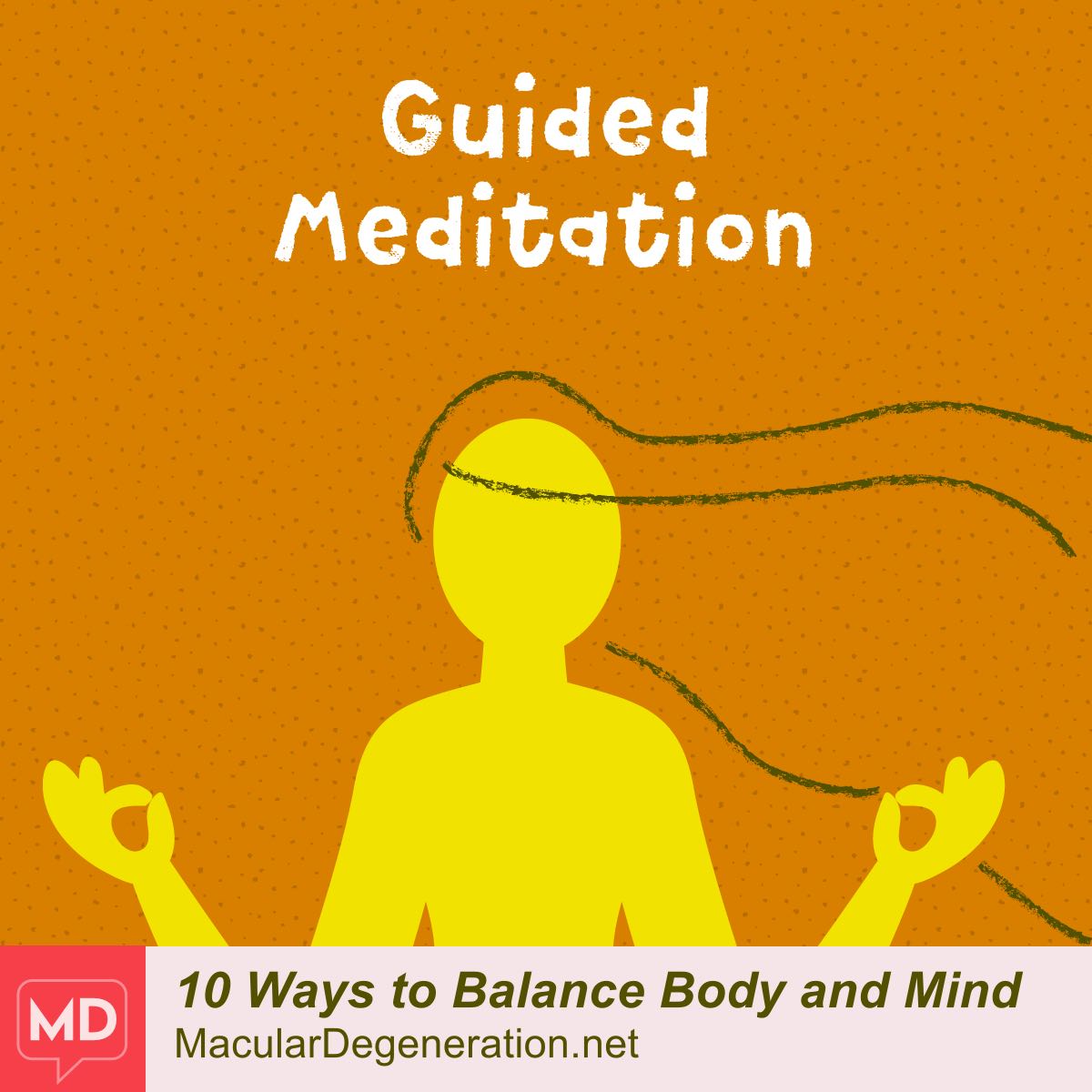 A person stands with one hand on the chest and the other over the belly.