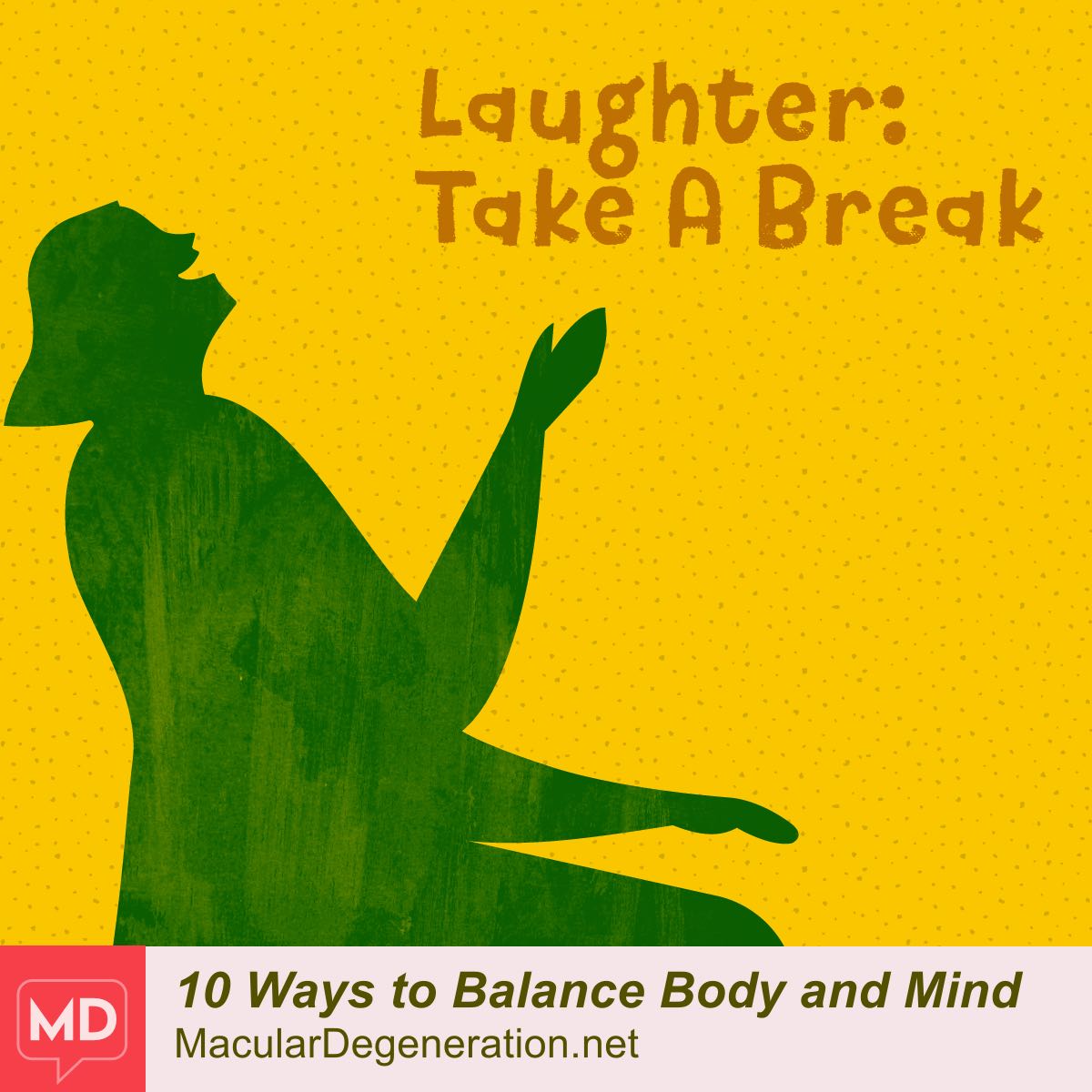 A person stands with one hand on the chest and the other over the belly.